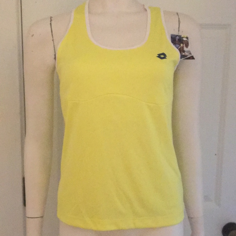 Lotto Tank Top in “Chick/White,” Size M, NWT!